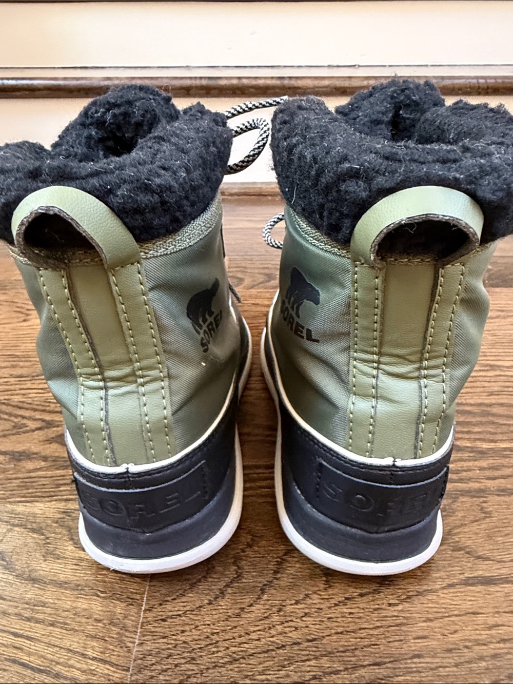 Sorel Women’s Explorer Carnival Hiker Green Fleece Lined Boot Size 8 - Picture 5 of 8